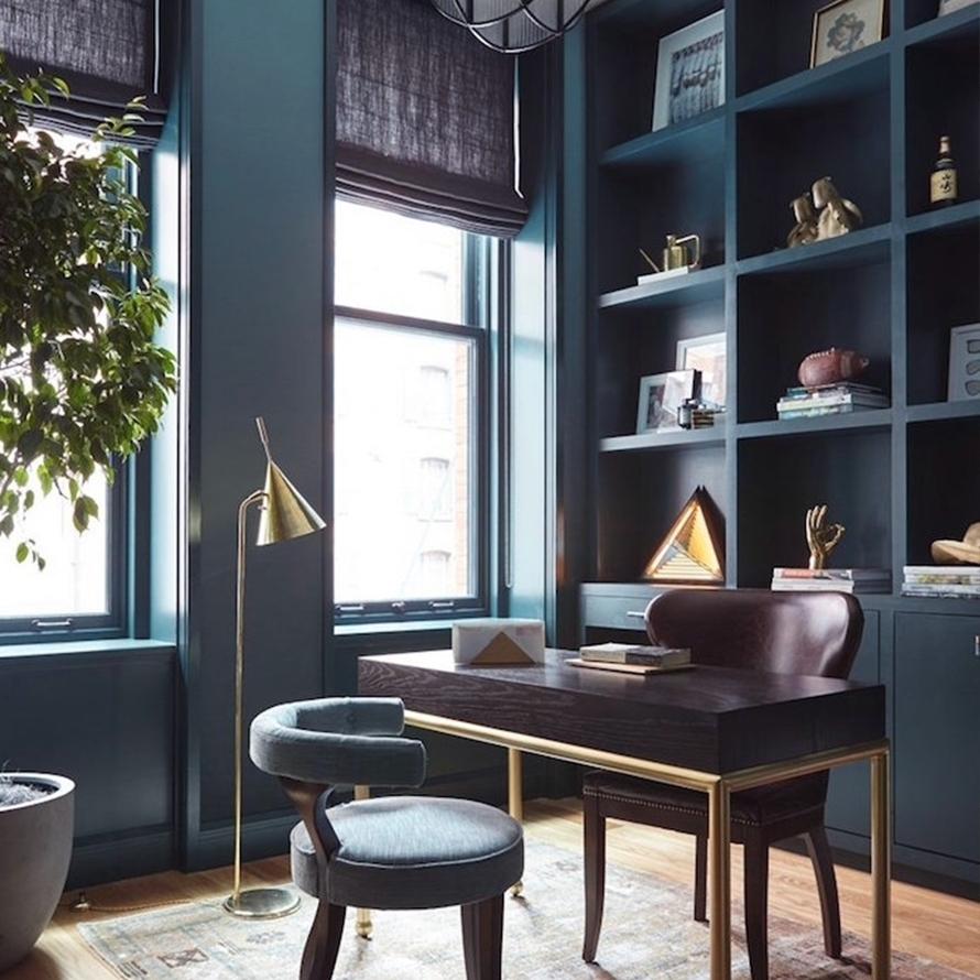 Classic traditional blue office