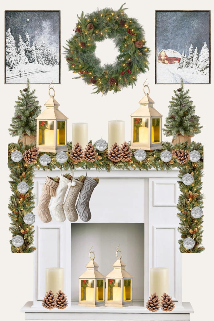 christmas mantel garland ideas