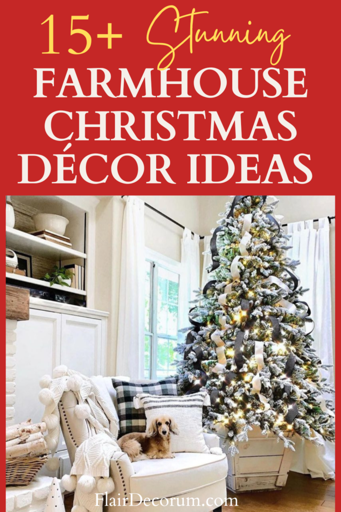 farmhouse christmas tree ideas