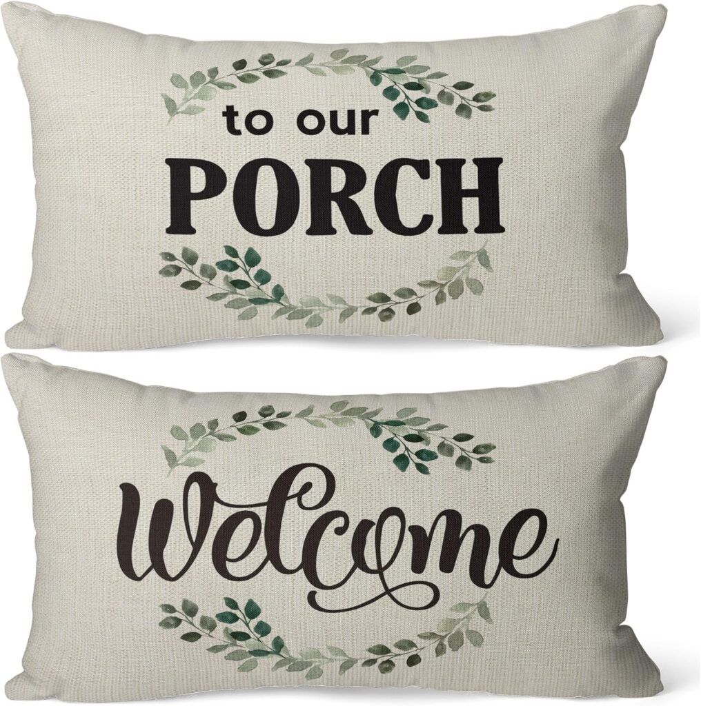 spring decor for front porch